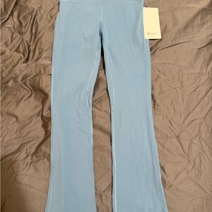 Lululemon Light Blue high rise Mini Flare Leggings